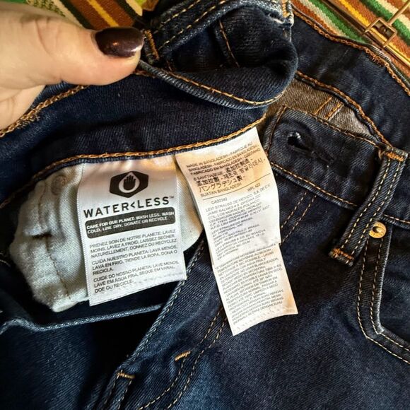 Levi's 512 Slim Tapered Fit Jeans in Dark Indigo size 31 L 30 - Picture 9 of 11